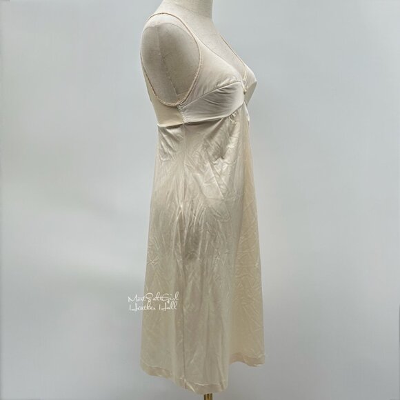 Vintage Henson Kickernick Ivory Full Slip Dress - Picture 5 of 7